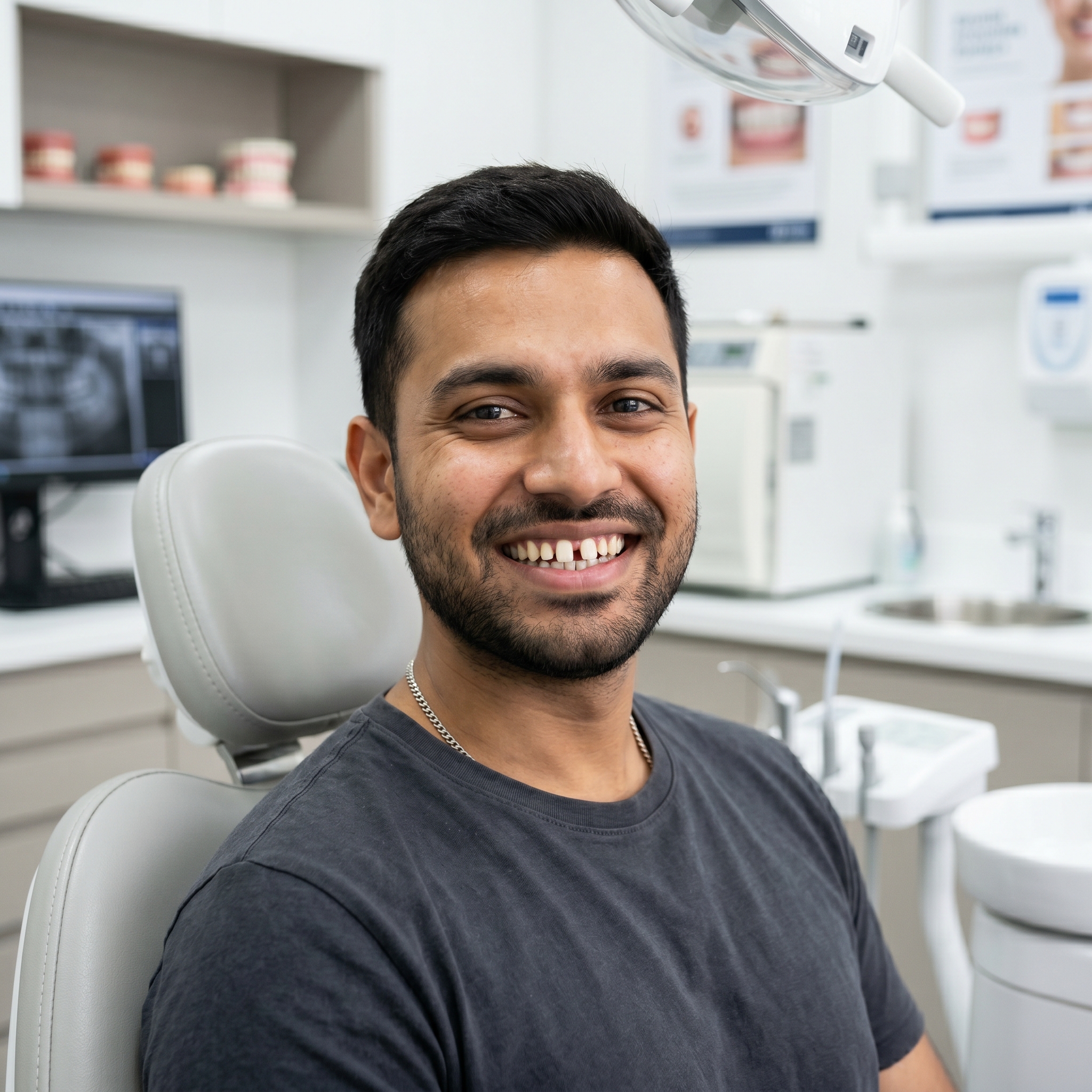Before Invisalign — Gaps